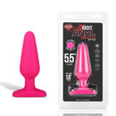 Hustler(美國) All About Anal Silicone Butt Plug 5.5吋後庭塞 黑色/桃紅色