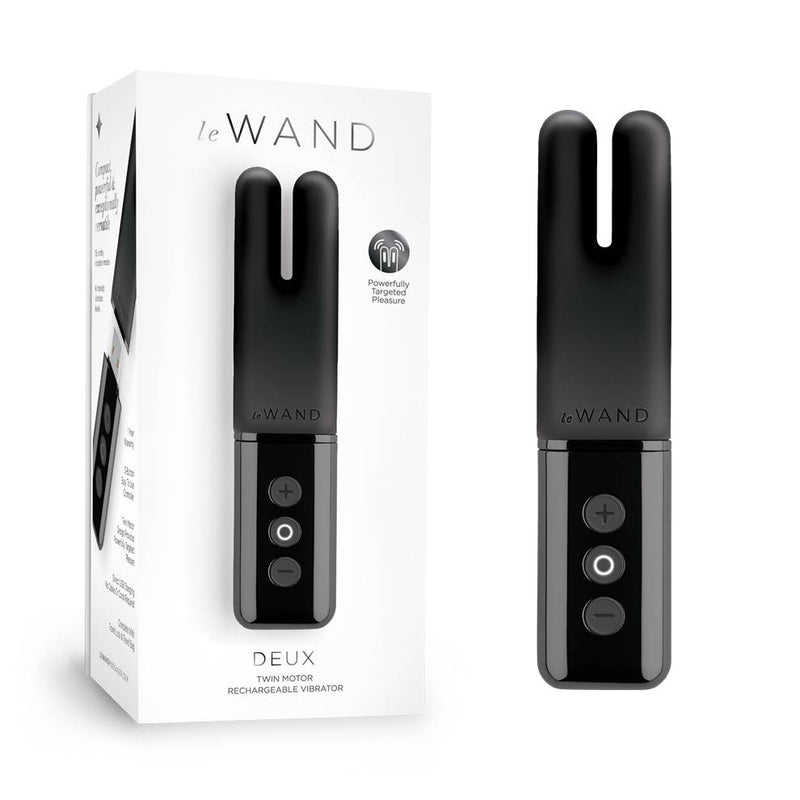 Le Wand(美國) Deux 充電式強力震動器 黑色/粉色