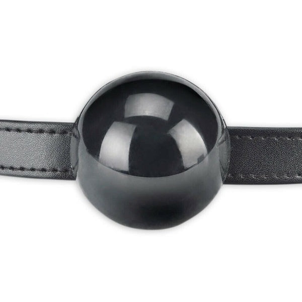 Lux Fetish(美國) Silicone Ball Gag 矽膠透氣口塞球連眼罩套裝  黑色