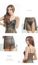 Annamu(台灣) 激情黑夜透視柔紗性感睡衣 NA10020066