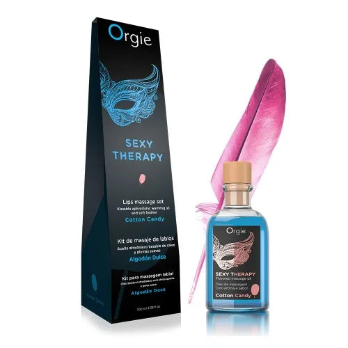 Orgie(葡萄牙) Lips Massage Kit 可食用按摩油 草莓味/綿花糖味/青蘋果味 100ml