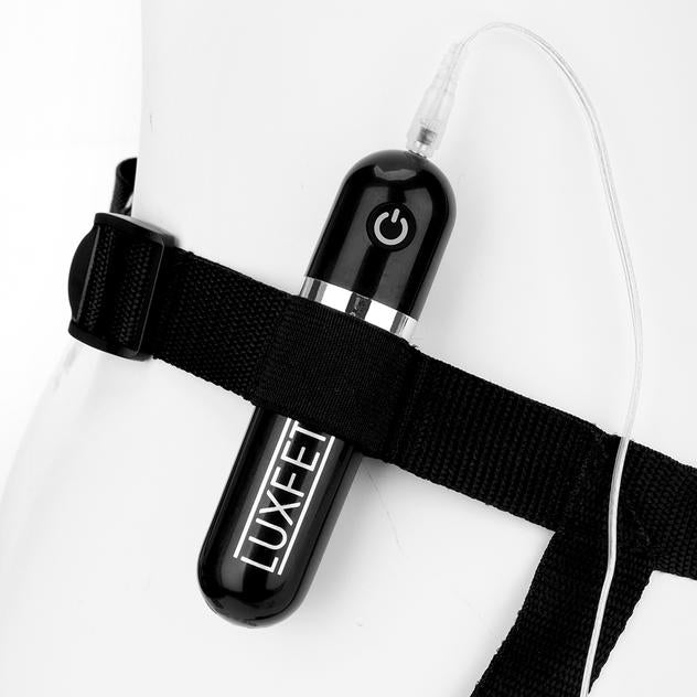Lux Fetish(美國) 6.5''Realistic Vibrating Dildo & Strap-on Harness Set 6.5寸震動假陽具連腰帶