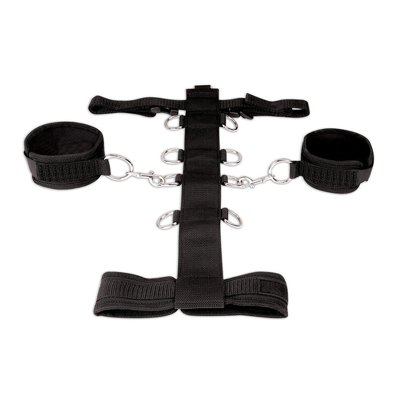S&M Essentials(美國)3PC Adjustable Neck&Wristraint Set可調節式首枷手扣連束腰套裝
