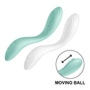 Satisfyer(德國) Rrrolling Pleasure G點滾珠震動按摩棒 粉綠色 / 白色