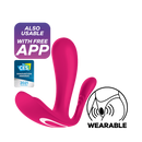 Satisfyer(德國) Top Secret+ 隱形穿戴遠程遙控陰蒂G點後庭震動器