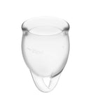 Satisfyer(德國) Feel Confident月經杯套裝 白色/深藍