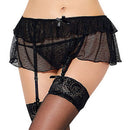 STARFIRE(日本)EROX 性感蕾絲吊襪帶連內褲(黑色)