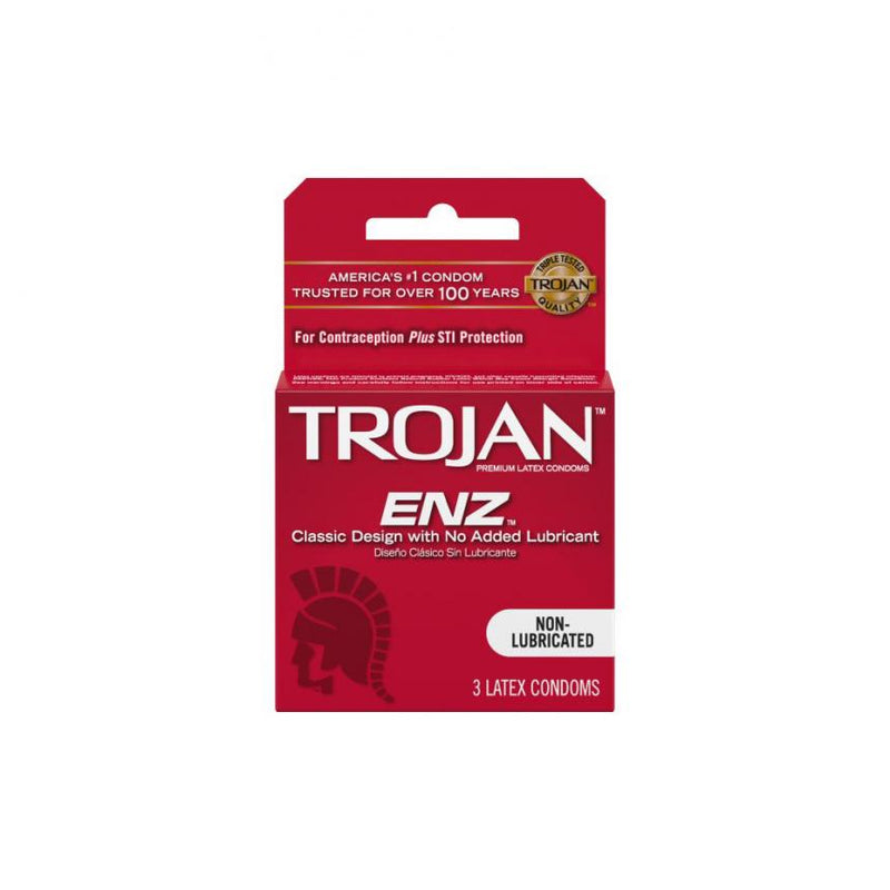Trojan(美國) ENZ Regular 無潤滑劑乳膠安全套 3片裝