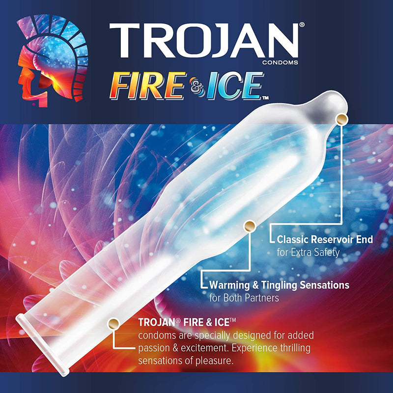 Trojan(美國) Fire & Ice Condom 冰火刺激型安全套3片裝