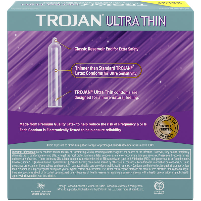 Trojan(美國) Ultra Thin Armor Spermicidal超薄殺精乳膠安全套 3片裝