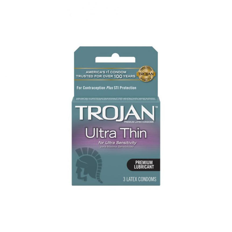 Trojan(美國) Ultra Thin Armor Spermicidal超薄殺精乳膠安全套 3片裝