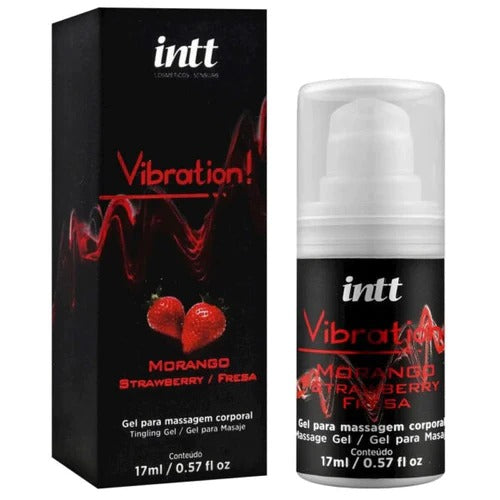 Intt(巴西) Vibration 可舔震動式熱感高潮液 草莓味 17ml