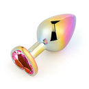 SM-VIP(日本) 幻彩心形後庭塞 L碼 (粉色/ 銀色/ 彩虹)