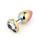 SM-VIP(日本) 幻彩心形後庭塞 S碼 (粉色/ 銀色/ 彩虹)