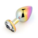 SM-VIP(日本) 幻彩心形後庭塞 L碼 (粉色/ 銀色/ 彩虹)