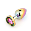 SM-VIP(日本) 幻彩心形後庭塞 S碼 (粉色/ 銀色/ 彩虹)