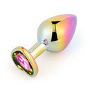 SM-VIP(日本) 幻彩心形後庭塞 M碼 (粉色/ 銀色/ 彩虹)