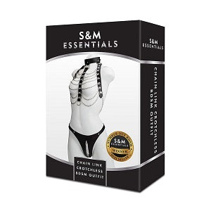 S&M Essentials(美國) Chain Link Crotchless BDSM Outfit BDSM Bikini 套裝
