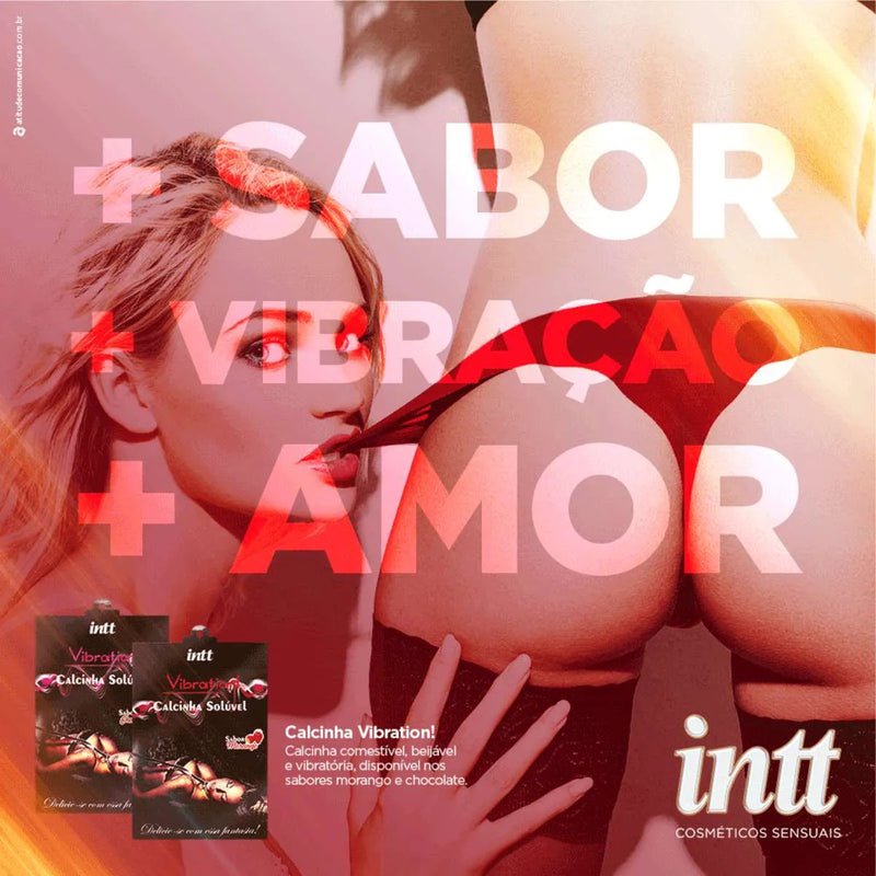 Intt(巴西) Vibration Soluble 可溶性食用性感內褲 草莓味