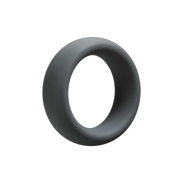 Doc Johnson(美國) C-Ring 矽膠延時環 40mm 黑色/灰色