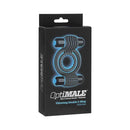 Doc Johnson(美國) C-Ring 矽膠震動延時環 黑色/灰色