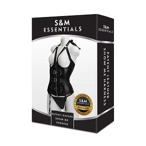 S&M Essentials(美國)Patent Leather Show Me Harness BDSM 馬甲套裝