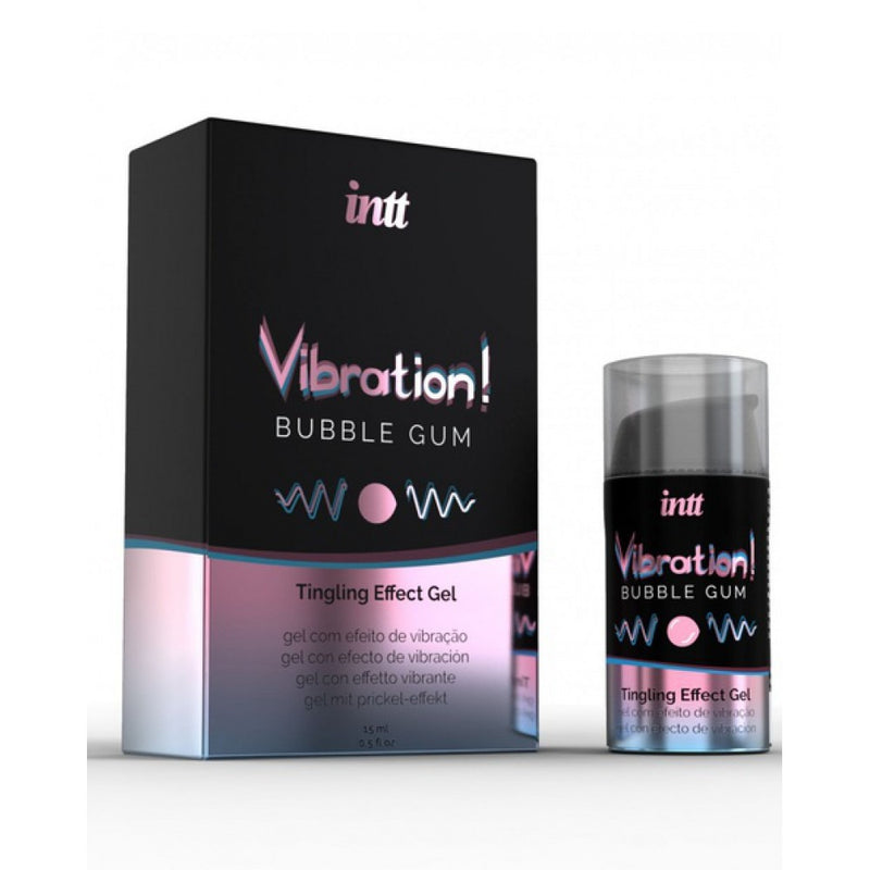 Intt(巴西) Vibration 可食用震動式發熱高潮液 15ml 泡泡糖味 (歐洲系列增強版)