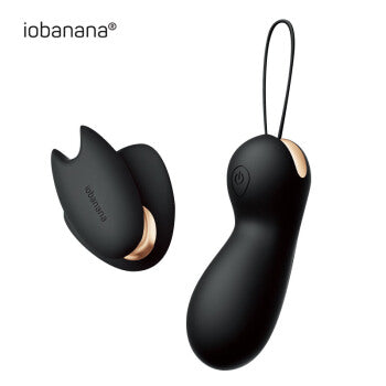 iobanana U&I指夾雙震按摩器 黑色/粉色