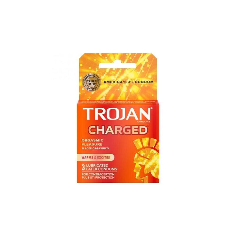 Trojan(美國) Trojan Intensified Charged  潤滑型安全套 (3片裝)
