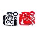 Garden(日本)GB-464/GB-463 超值SM 7件套裝 黑色/紅色